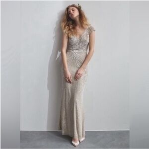 BHDLN Sanders Beaded Formal Maxi Dress